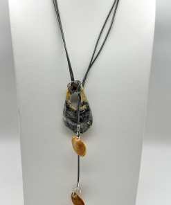 Lovely Oyster Shell Lariat Necklace