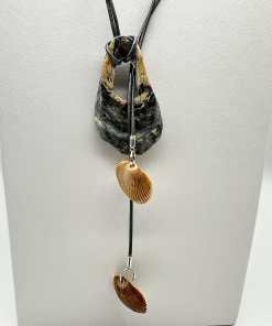 Alternative view of Lovely Oyster Shell Lariat Necklace