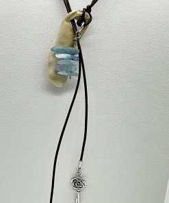 Alternative view of Key Oyster Shell Lariat Necklace