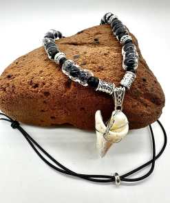 Alternative view of Back in Black Shell Necklace