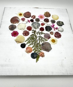 Alternative view of Scallop Shell and Floral Flat Lay 2