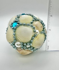 Alternative view of White Scallop Shell Decorative Orb1