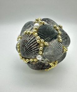 Dark Scallop Shell Decorative Orb 2