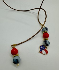 Alternative view of Bronze Oyster Shell Lariat